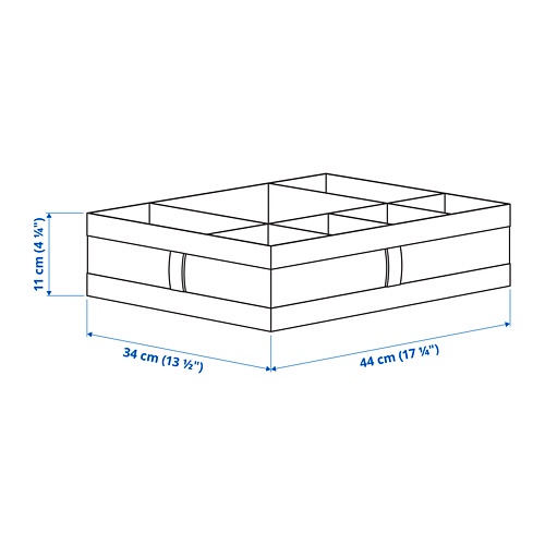 IKEA Ngăn vải chia đồ thông minh SKUBB IKEA - Trắng