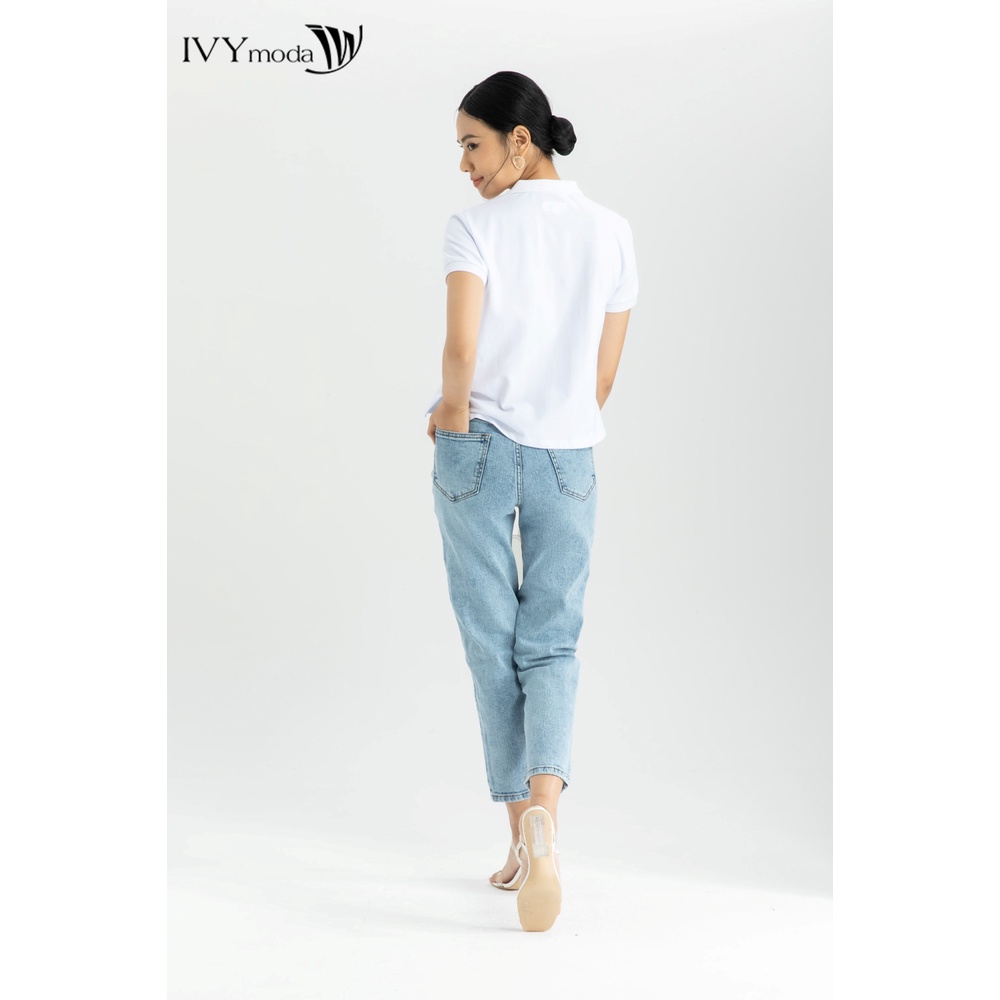 Quần jeans nữ bạc màu IVY moda MS 25B8026