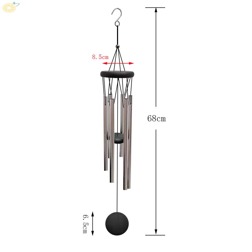 【VARSTR】Windchime Antique Copper Metal Pendant Hanging Yard Garden Tubes Bells