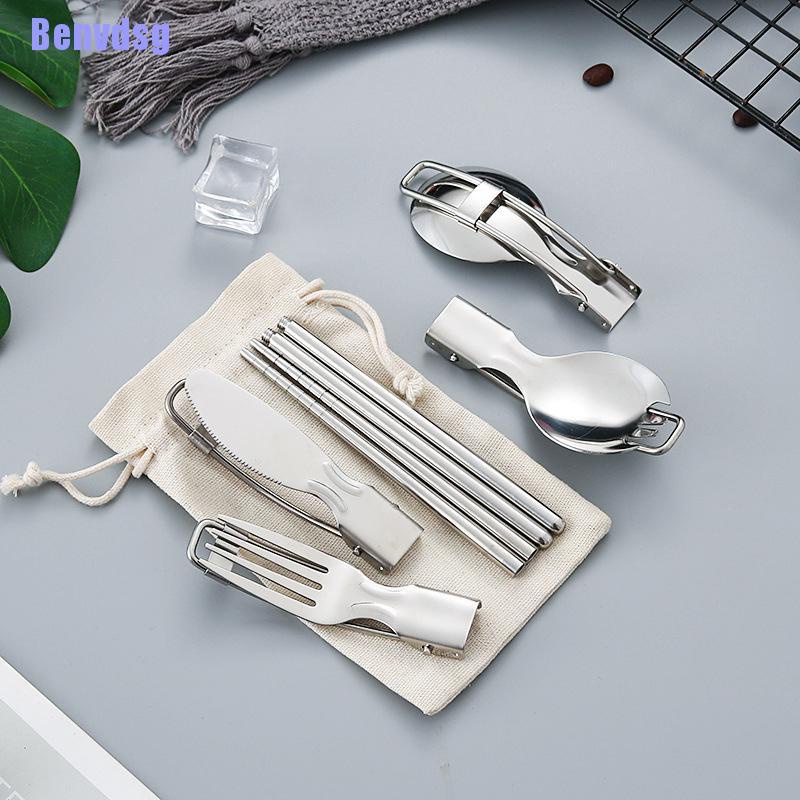 Set đồ ăn muỗng đũa bằng thép không gỉ tiện lợi chất lượng