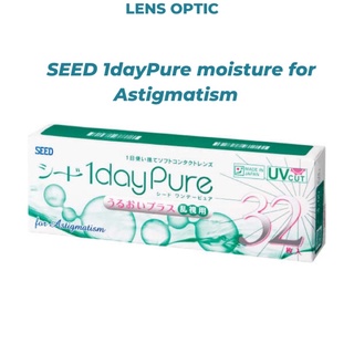 Kính áp tròng cận loạn SEED 1 ngày không màu, lens mắt 1day Pure for Astigmatism - Lens Optic
