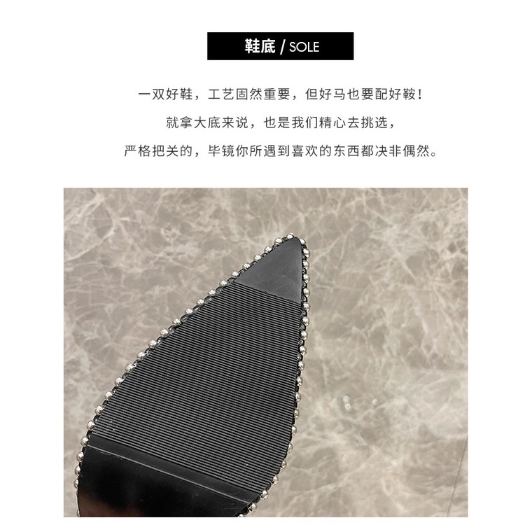 Giày Cao Gót Mũi Nhọn Thiết Kế Trong Suốt Quyến Rũ Thời Trang