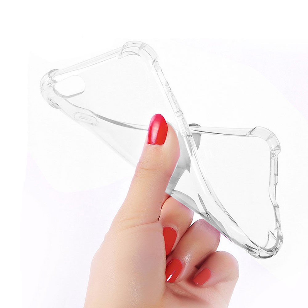 Ốp Lưng Nhựa TPU Trong Suốt Với Khung Chống Sốc Cho X 6s 7 8 Plus