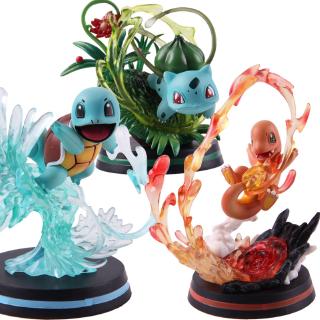 Đồ chơi mô hình thú trong Pokemon Charmander Bulbasaur Squirtle loại nhỏ