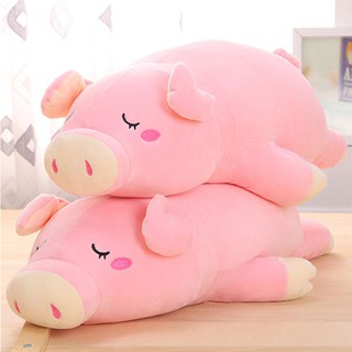 Gấu bông - Lợn hồng siêu cute bông cotton trắng muốt