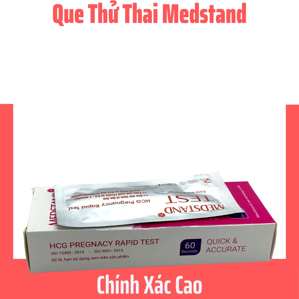 Que Thử Thai Medstand - Chính Xác Cao- Kết Quả Nhanh - Có Che Tên Sản Phẩm