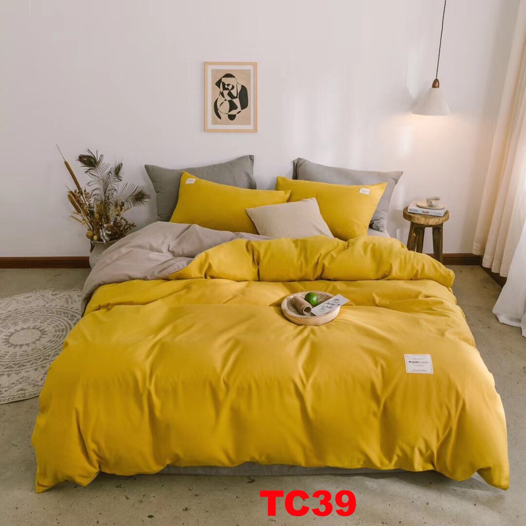 Bộ chăn ga gối Cotton Tici TC39 Cao cấp Sét 4 món màu sắc sang trọng