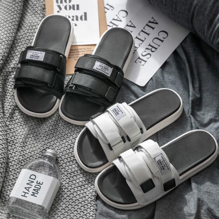 Dép Quai Ngang Unisex Fashion 2 Quai Dán Kiểu Dáng Cá Tính (Có size nam nữ)