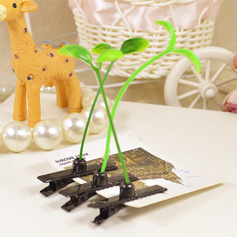 Kẹp Tóc Cỏ Dài Dễ Thương Vui Nhộn Dùng Để Trang Trí