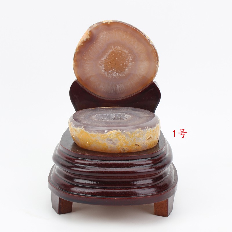 Đá pha lê tự nhiên Agate Lưu vực kho báu Hoàn thiện Ba lan Đồ nội thất phong thủy Một điều một trong những hình ảnh