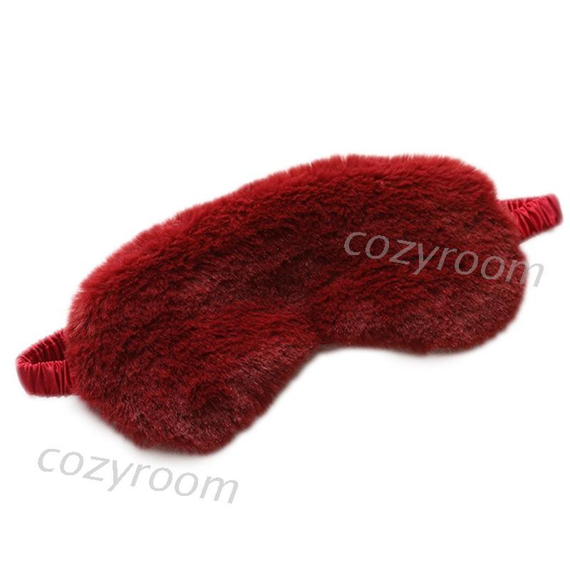 (Hàng Mới Về) Mặt Nạ Che Mắt Màu Trơn Bằng Lông Satin Dành Cho Đi Du Lịch | BigBuy360 - bigbuy360.vn