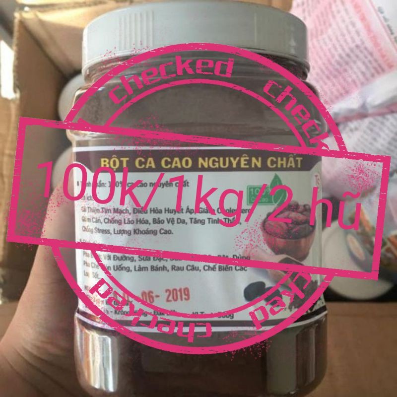 (cb 2 hộp) bột cacao nguyên chất