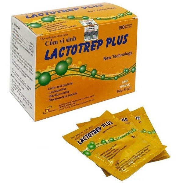 Cốm Vi Sinh Lactotrep plus new cân bằng hệ vi sinh đường ruột, tăng cường sức đề kháng. Hộp 30 gói