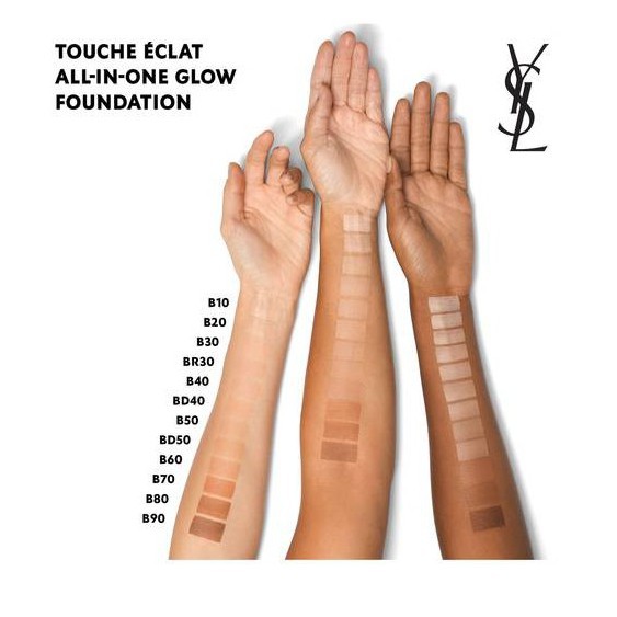 YSL - Kem Nền YSL Touche Éclat All In One Glow Foundation 30ml