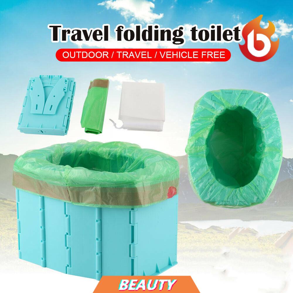BEAUTY Outdoors Car Potty Urinal Boy Girl Mobile Seat Portable Folding Toilet Long Trip Baby Children Camping Travel Pot Toilet/Multicolor