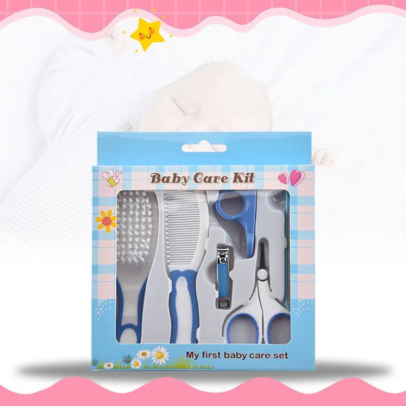 Bộ Dụng Cụ Chải Và Cạo Lông Cho Bé Sơ Sinh 0-3 Tuổi + Bộ 6 Món