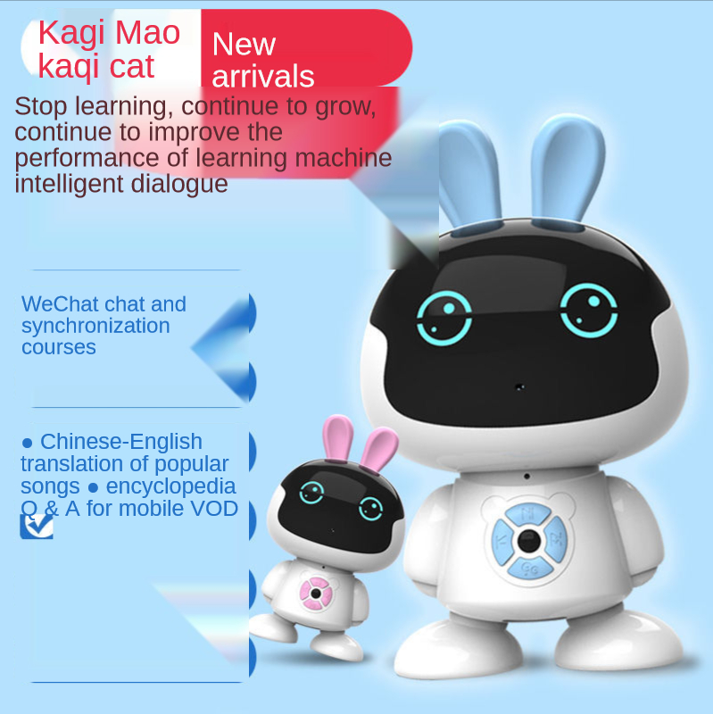 Máy giáo dục sớm đồ chơi trẻ em Wifi Early Education Machine Children's Intelligent Robot Dialogue Voice Learning Puzzle Toys to Accompany Boys and Girls