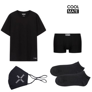 Wow Box - Box dùng thử áo thun, quần sịp, tất ngắn và khẩu trang cho nam giới thương hiệu Coolmate