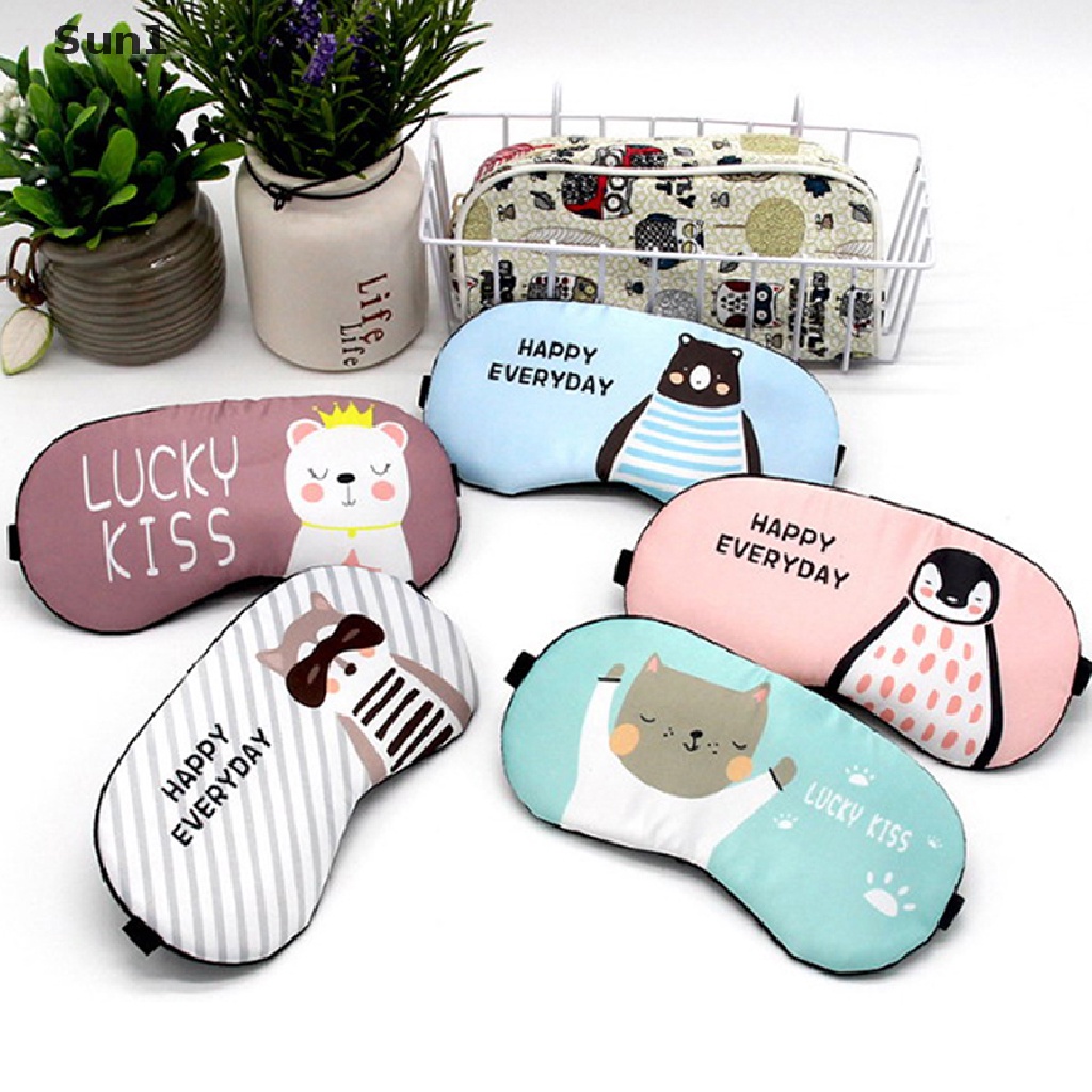 (Hàng Mới Về) Mặt Nạ Ngủ Vải Lanh cotton Che Mắt Tiện Dụng