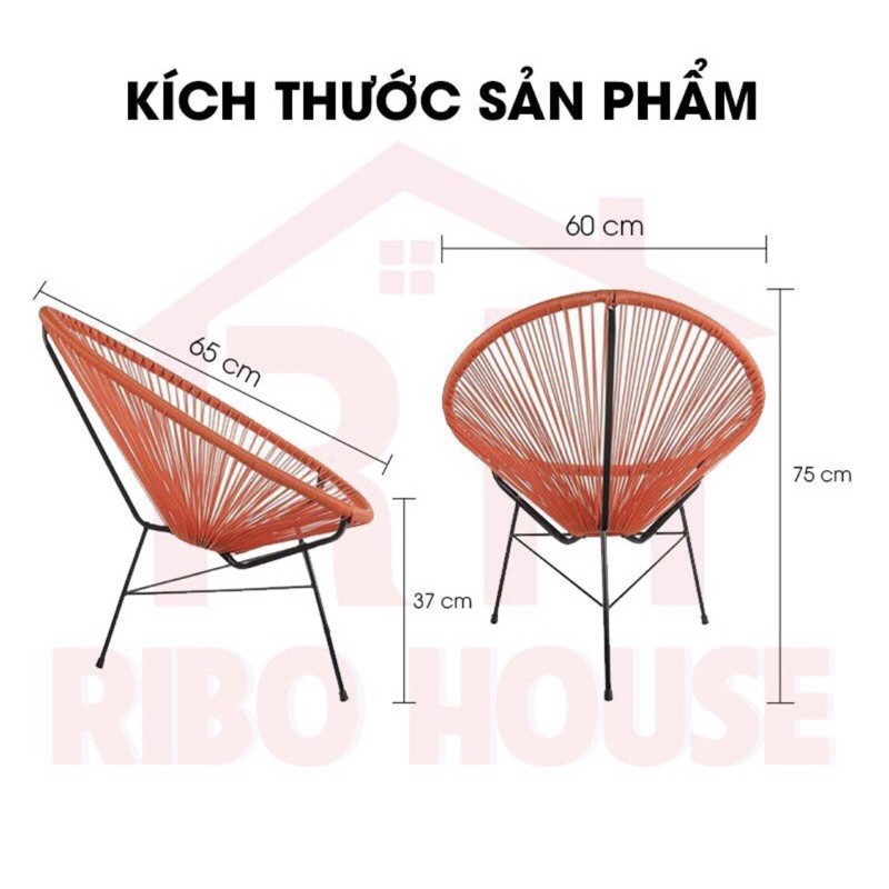 Bộ ghế ban công giả mây 2 ghế và 1 bàn