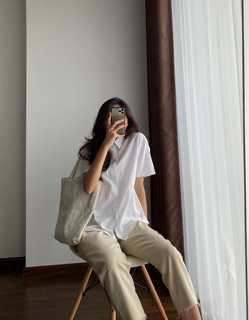 [ẢNH THẬT] Somi basic Audrey ngắn tay freesize