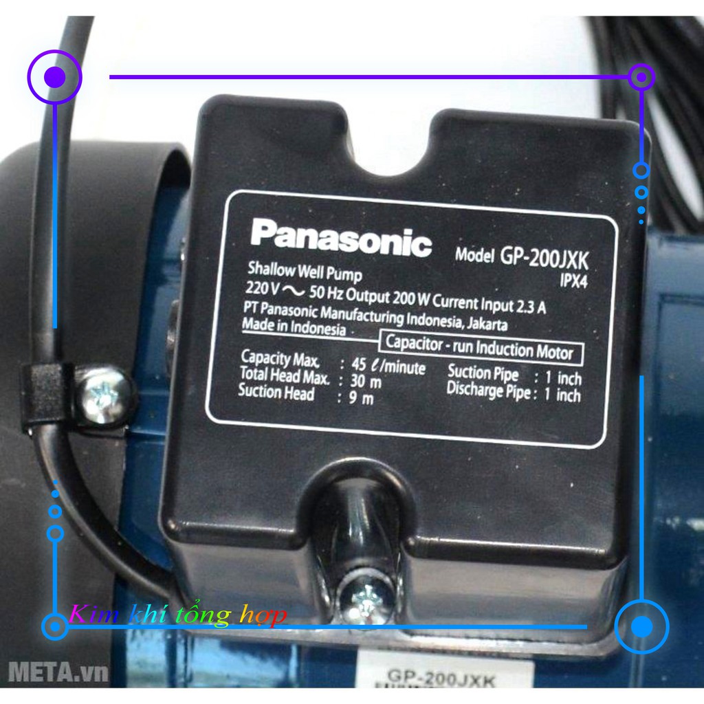 [NHẬP KHẨU] Máy bơm nước Panasonic GP-200JXK có sức đẩy cao tối đa 30m [CAM KẾT CHÍNH HÃNG]