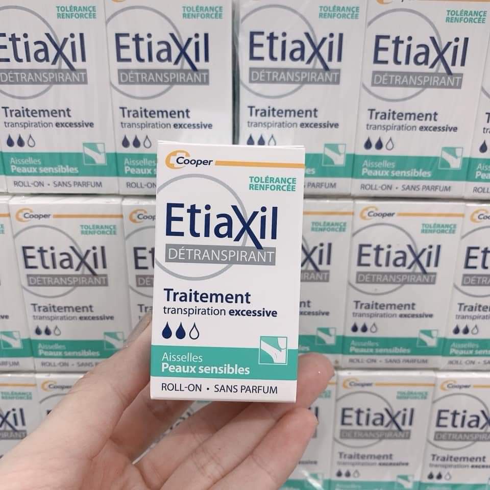 Lăn Khử Mùi Etiaxil 15ml [CHÍNH HÃNG] của Pháp dành cho da nhạy cảm, giảm mồ hôi nam nữ