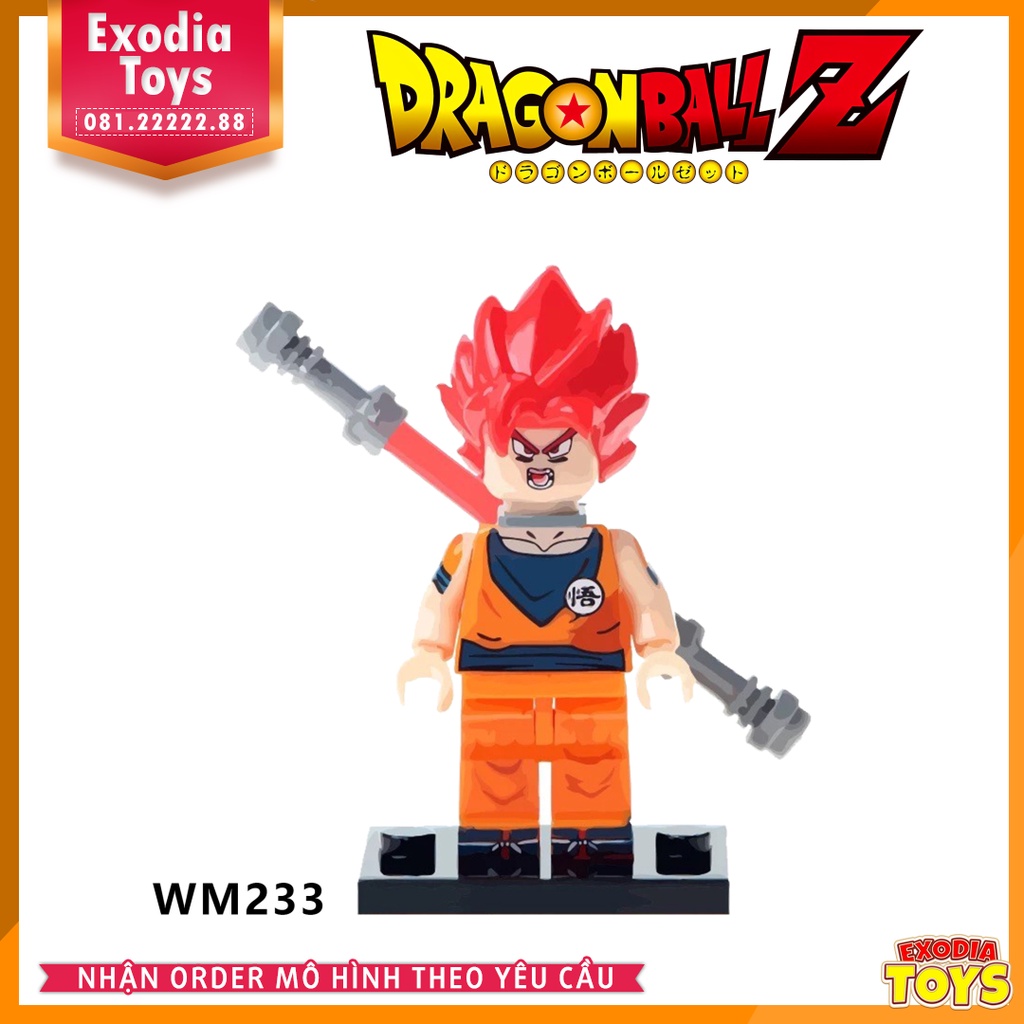 Xếp hình Minifigure nhân vật truyện manga Dragon Ball : 7 viên ngọc rồng - Đồ Chơi Lắp Ghép Sáng Tạo - WM 6029