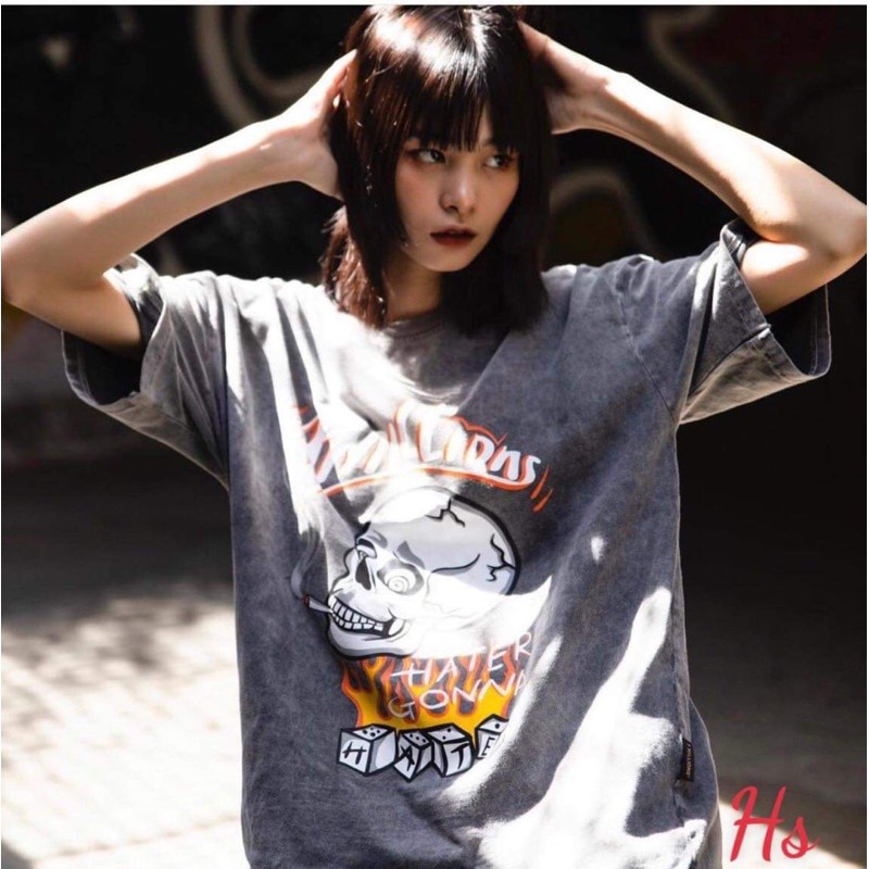 Áo phông đầu lâu Hate HS47
