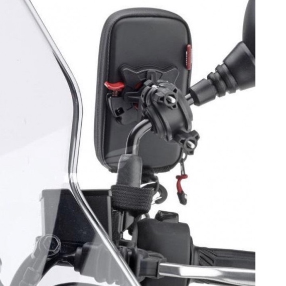 Giá Đỡ Điện Thoại Xe Máy Givi 4.7'-5.7' S957B/S956B Chống Nước Chống Chói Che Nắng Quan Sát Tốt Chính Hãng Gắn Ghi Đông