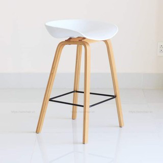 ghế hey bar chân sắt cao 65cm