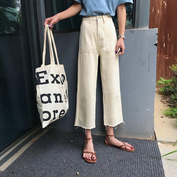 [Cây đậu shop] sẵn QUẦN JEANS SUÔNG LƯNG CHUN | BigBuy360 - bigbuy360.vn