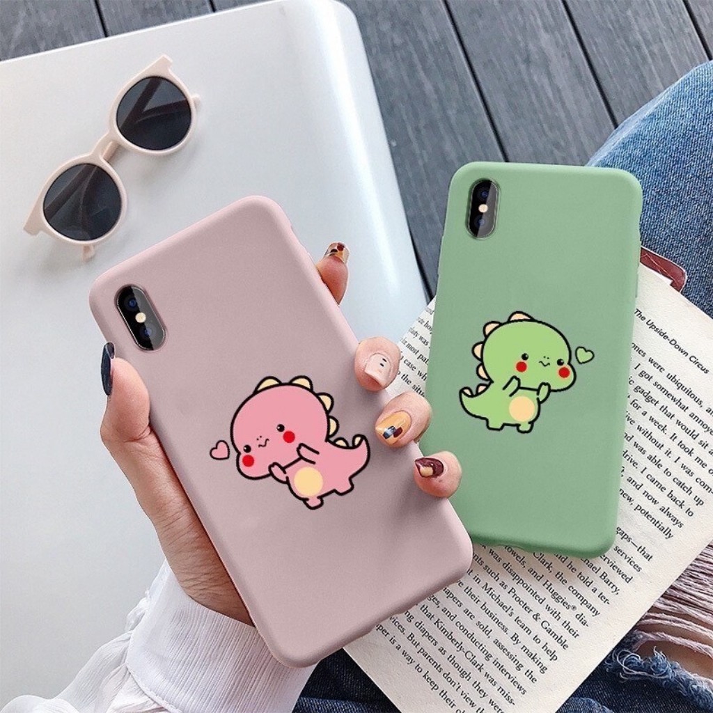 Ốp Lưng iPhone - Ốp Đôi Nhựa Dẻo Khủng Long Xinh iPhone 6/6plus/6s/6splus/7/7plus/8/8plus/x/xs/xs max/11 pro max/plus/