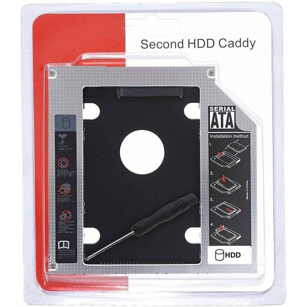 Hộp đựng ổ cứng Caddy bay Sata Aluminum (slim) | BigBuy360 - bigbuy360.vn