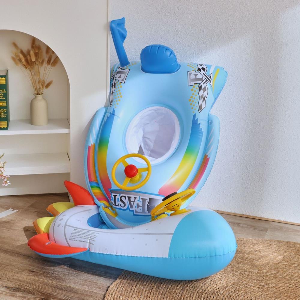 Phao bơi cho bé SOLANO phao bơi chống lật an toàn hình tên lửa có xỏ chân độc đáo SS-001397