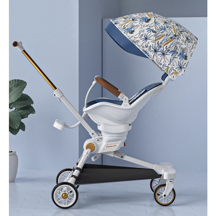 XE ĐẨY CHO BÉ - XE ĐẨY ĐẢO CHIỀU, V22 GẤP GỌN, BÁNH XOAY 360 ĐỘ, CÓ THỂ NGỒI NẰM, NGẢ LƯNGC