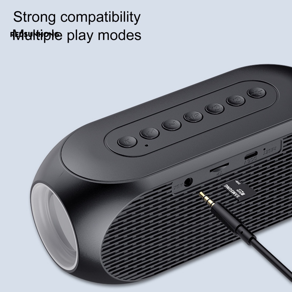 Loa Bluetooth Kiêm Đài FM / Đồng Hồ Báo Thức Có Thể Sạc Lại Dùng Tại Nhà