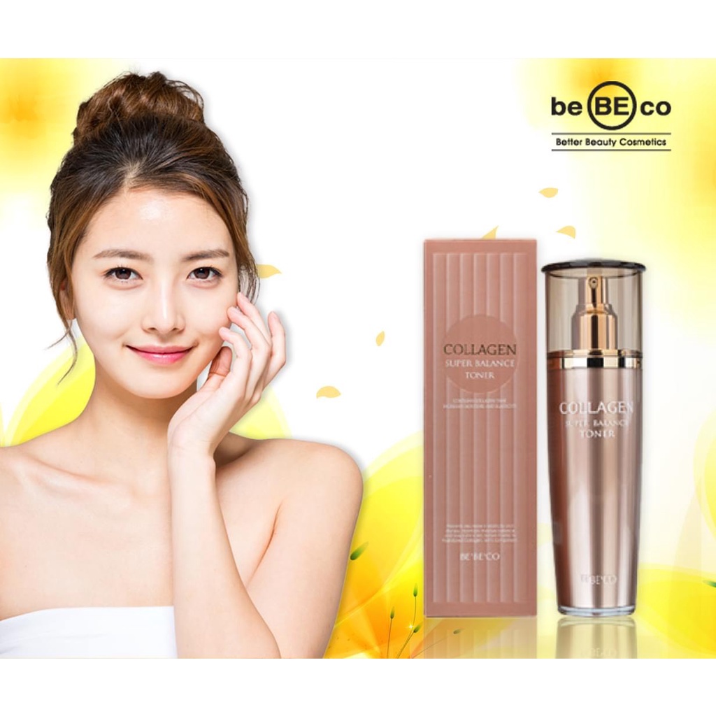 Nước hoa hồng chống lão hóa BEBECO Collagen Super Balance Toner 120ml