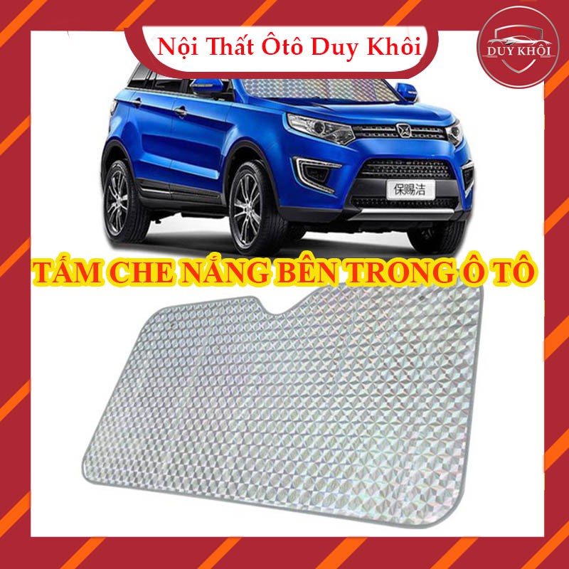 Che nắng kính lái tráng bạc 3 lớp đặt bên trong xe- Dày dặn, tiện lợi