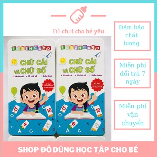 Bộ 42 thẻ flashcard học tiếng việt có chữ ghép và chữ đơn,chữ số_ thẻ học tiếng việt cho bé