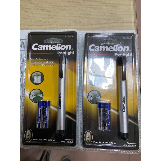Đèn pin bút soi tai mũi họng, mắt CAMELION ( Ánh sáng vàng)