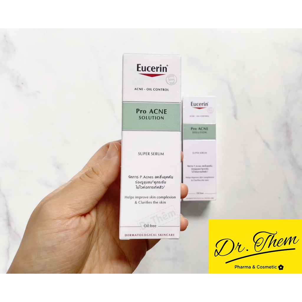 ✅[CHÍNH HÃNG] Serum Giảm Mụn Eucerin Pro Acne Solution Super Serum 30ml, Mờ Sẹo Giảm Nhờn Tinh Chất  Proacne Oil Control