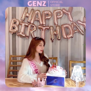 Bóng chữ sinh nhật, bộ bóng chữ Happy Birthday trang trí sinh nhật