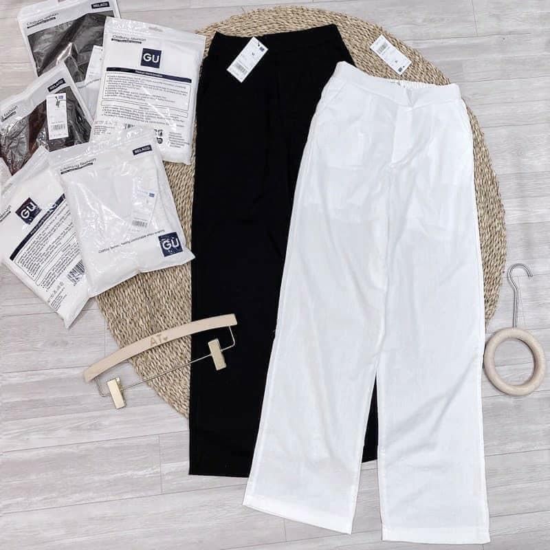 Quần legging nữ G.U chun đũi dài dáng xuông túi zip cho nữ