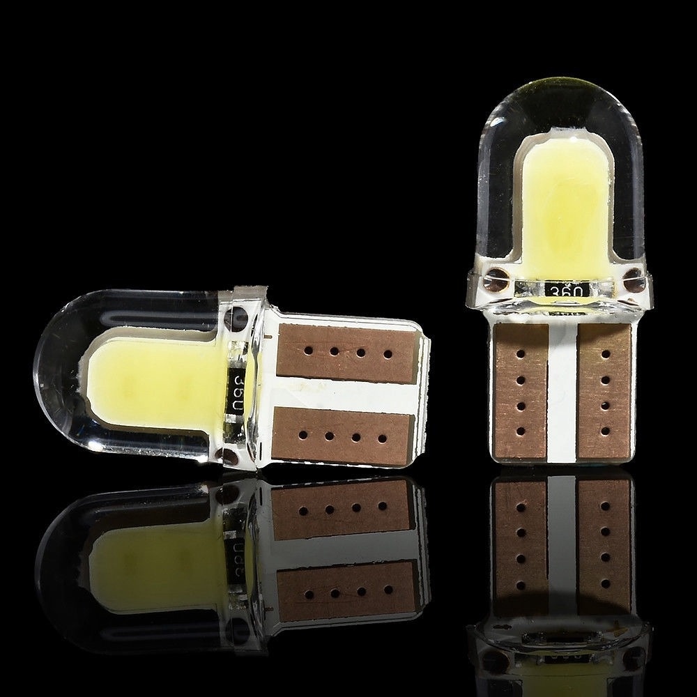 Set 10 Đèn LED Mini T10 194 168 W5W COB 8SMD Ánh Sáng Trắng Dành Cho Ô Tô