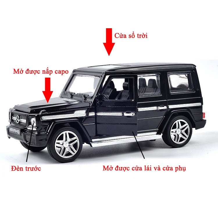 Xe mô hình tĩnh Mercedes G65 AMG, tỉ lệ 1.32 hãng Mini Auto