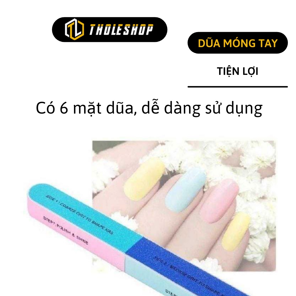 Đồ Dũa Móng Tay - Dụng Cụ Dũa Móng 6 Mặt Chuyên Nghiệp Mềm Mại, An Toàn 8007