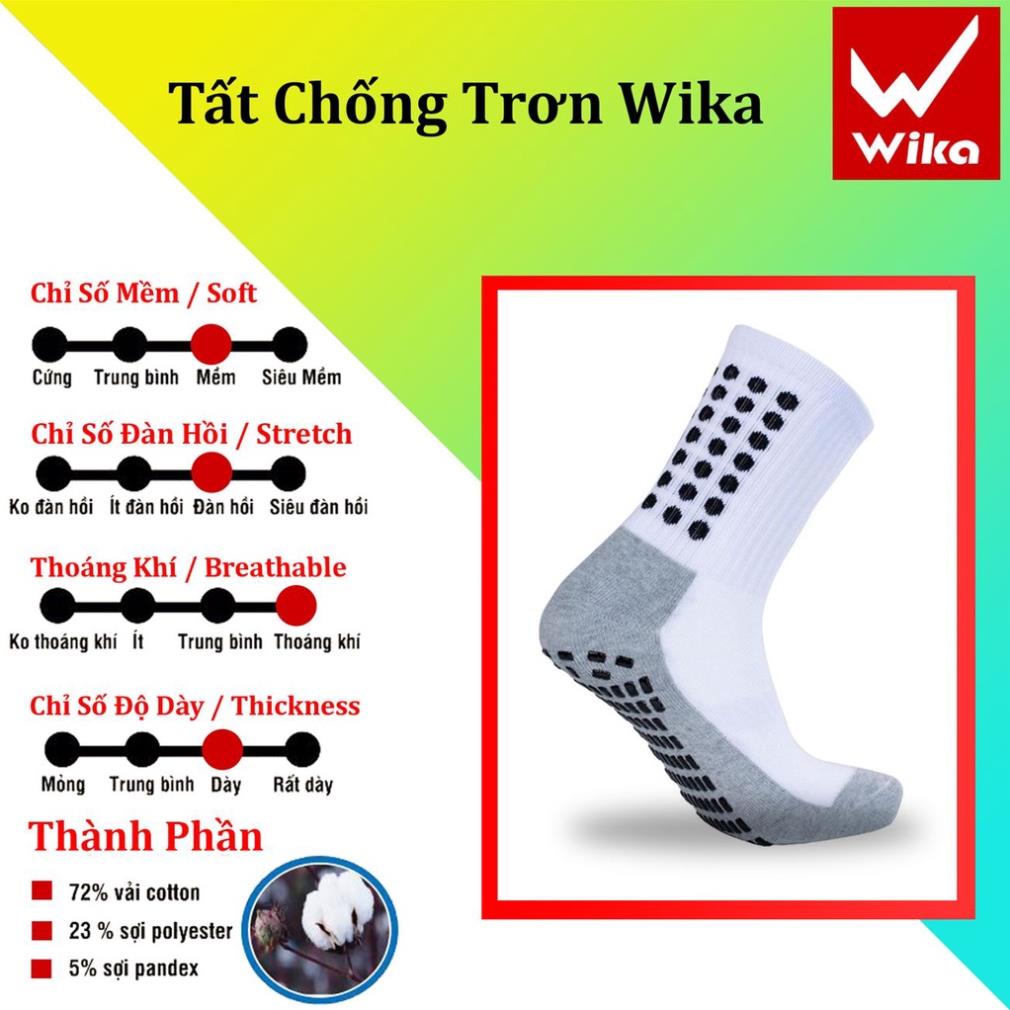Tất Đá Bóng - Vớ Đá Bóng WIKA(LOẠI NGẮN) Chống Trơn Trượt [HÀNG VIỆT NAM CHẤT LƯỢNG CAO]