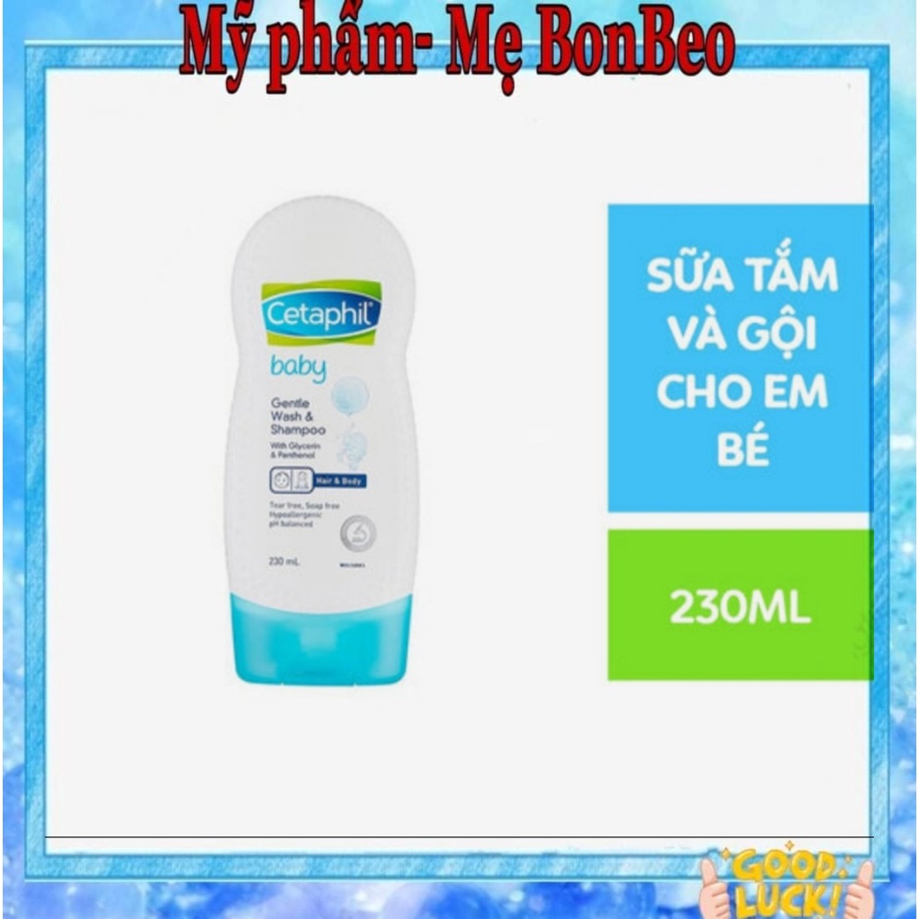 Sữa tắm gội 2 trong 1 Cetaphil Baby Gentle Wash &amp; Shampoo 230ml