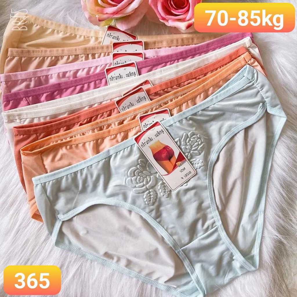 Combo 10 quần lót hoa mai cho người già , quần lót bigsize dưới 80kg
